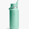 946ml (32oz) Wide Mouth Flex Straw Bottle - Mermaid Green