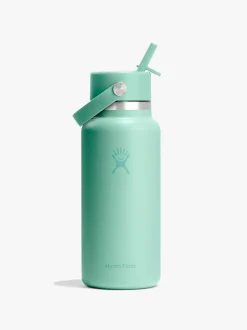 946ml (32oz) Wide Mouth Flex Straw Bottle - Mermaid Green