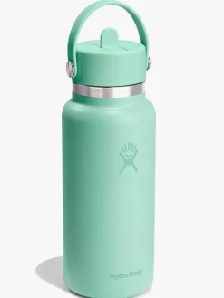 946ml (32oz) Wide Mouth Flex Straw Bottle - Mermaid Green
