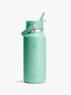 946ml (32oz) Wide Mouth Flex Straw Bottle - Mermaid Green
