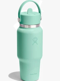 710ml (24oz) Wide Mouth Flex Straw Travel Bottle - Mermaid Green