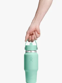 710ml (24oz) Wide Mouth Flex Straw Travel Bottle - Mermaid Green