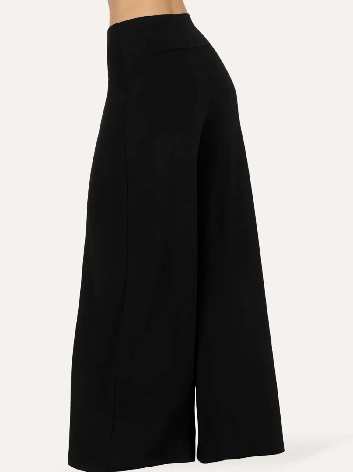 Nyx Wide Leg Yoga Pants - Onyx Black
