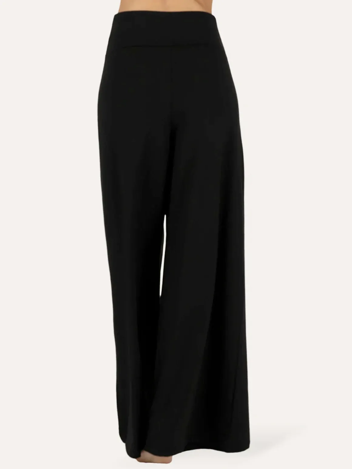 Nyx Wide Leg Yoga Pants - Onyx Black