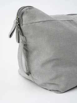 Organic Cotton Chambray Carry All Kit Bag - Grey Ice