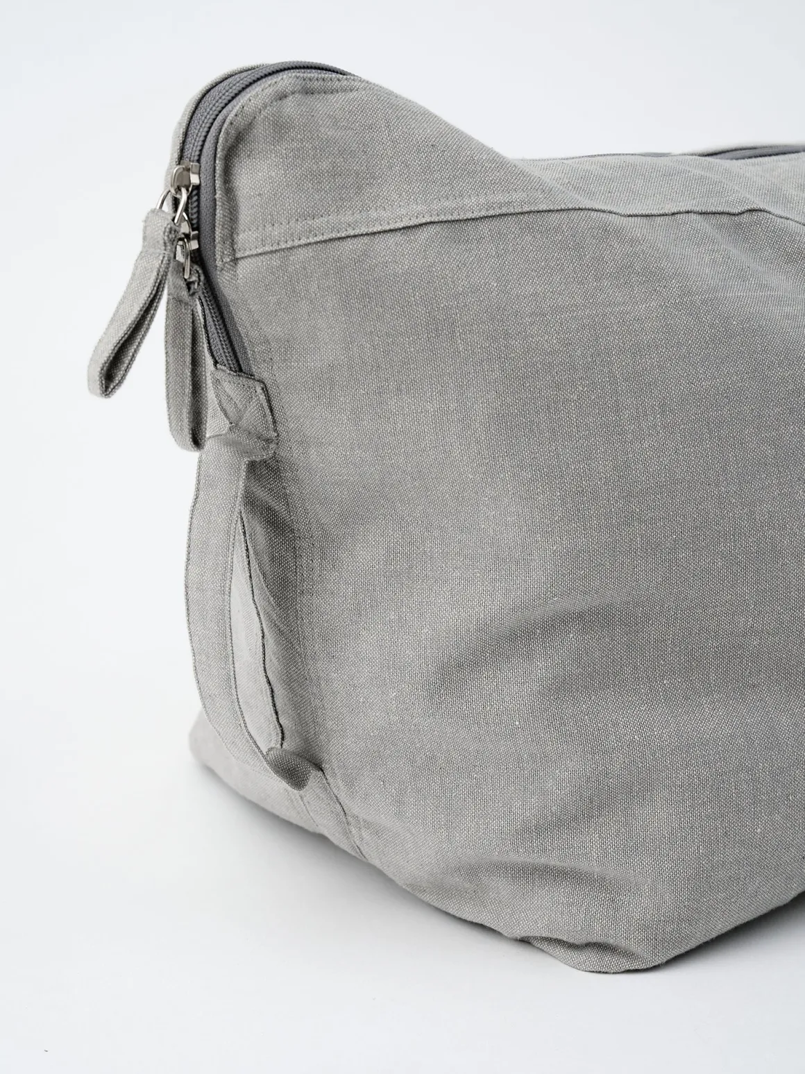 Organic Cotton Chambray Carry All Kit Bag - Grey Ice