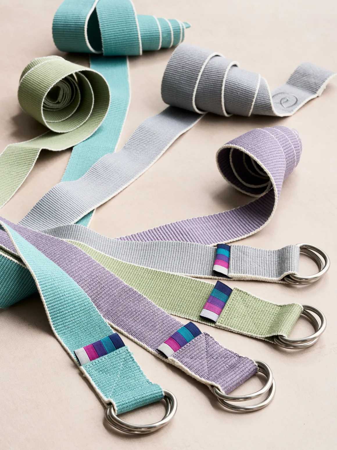 Organic Cotton Chambray D-ring Yoga Belt