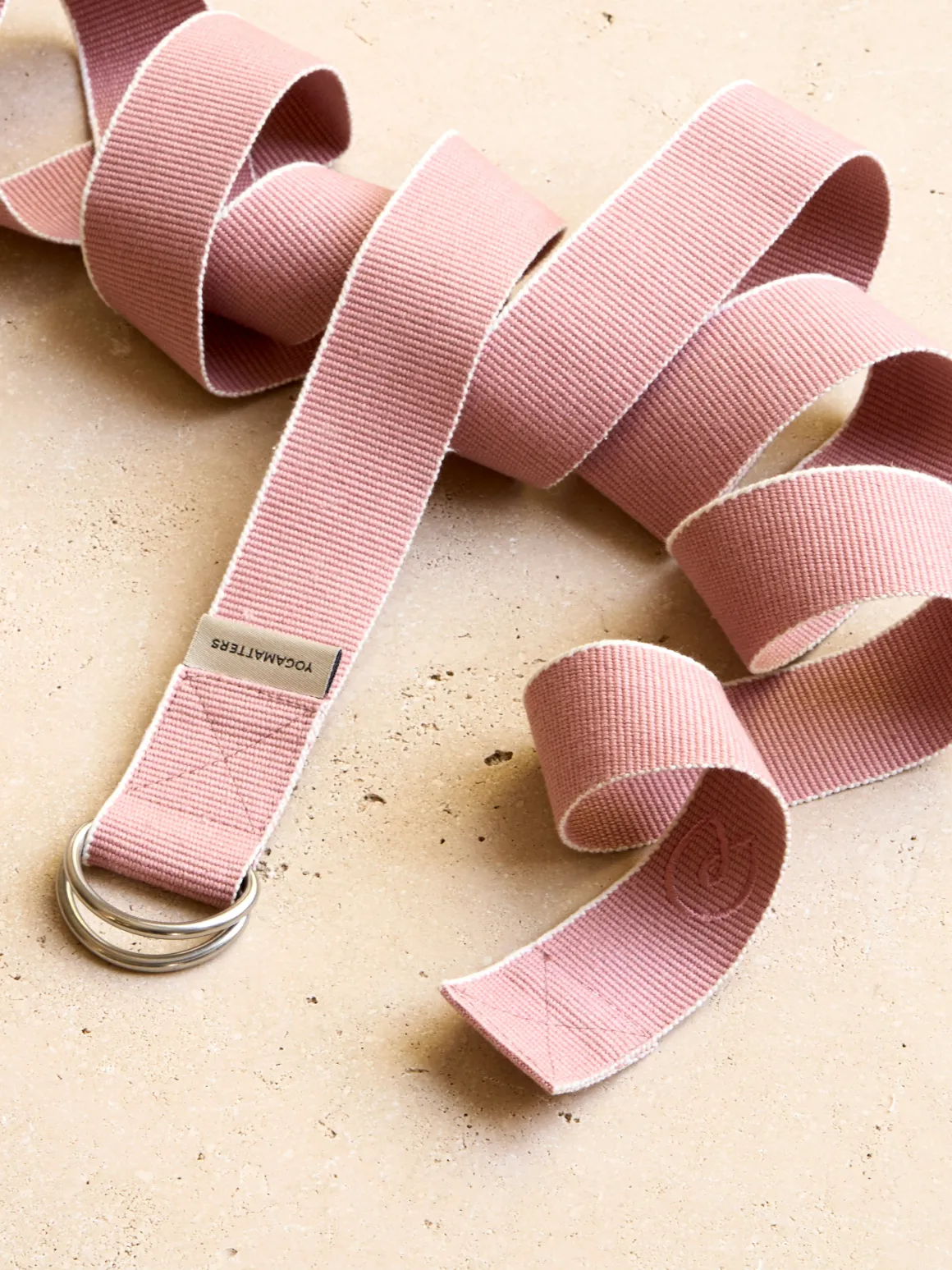 Organic Cotton Chambray D-ring Yoga Belt