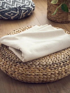 Organic Cotton Yoga Blanket - Natural