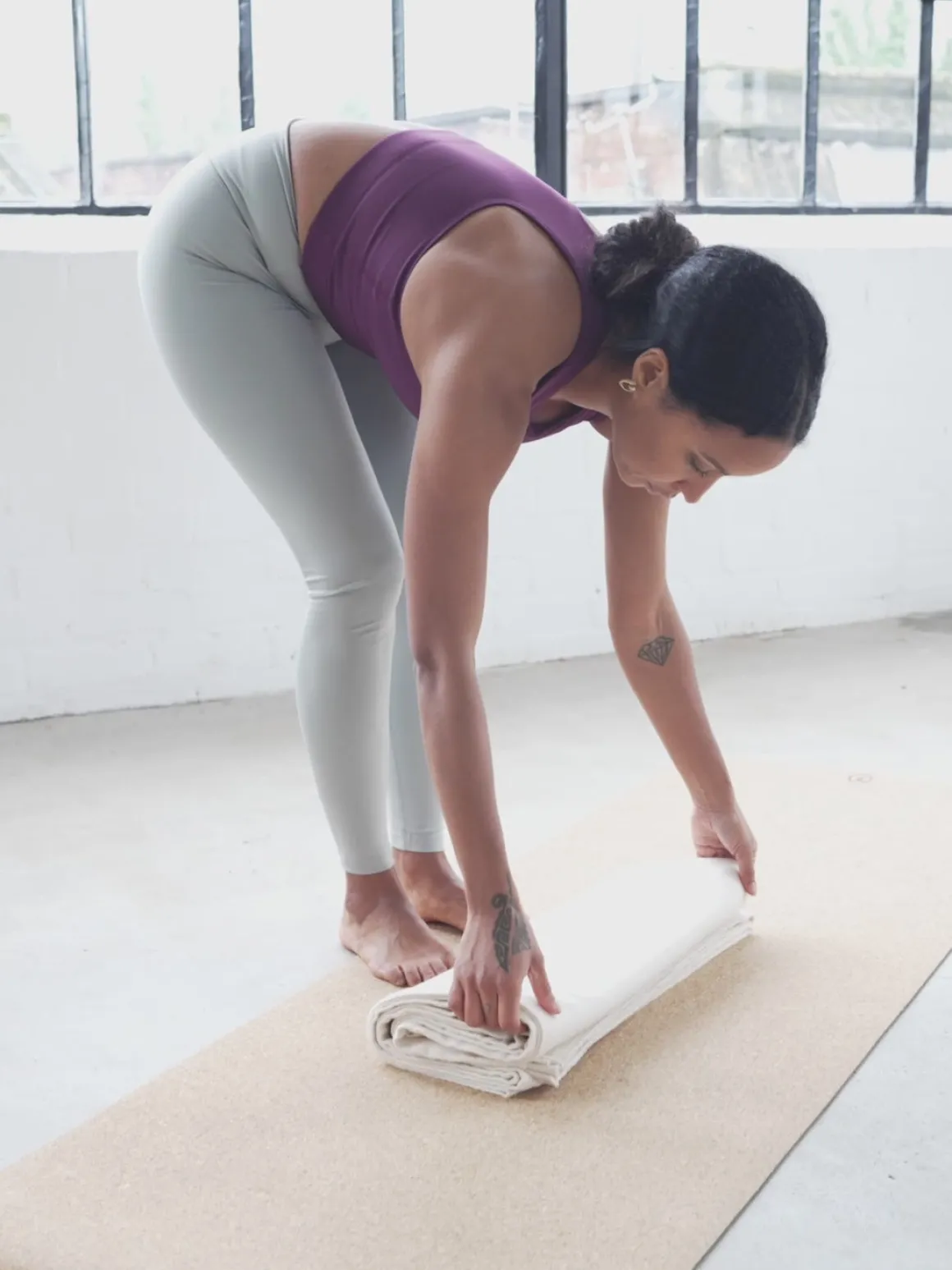 Organic Cotton Yoga Blanket - Natural