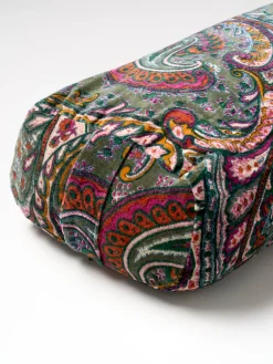 Paisley Velvet Small Rectangular Buckwheat Bolster