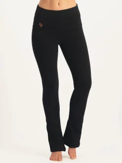 Pranafied Flared Yoga Pants - Onyx Black