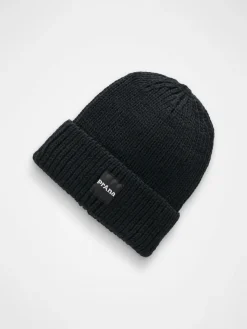 prAna Logo Beanie - Black