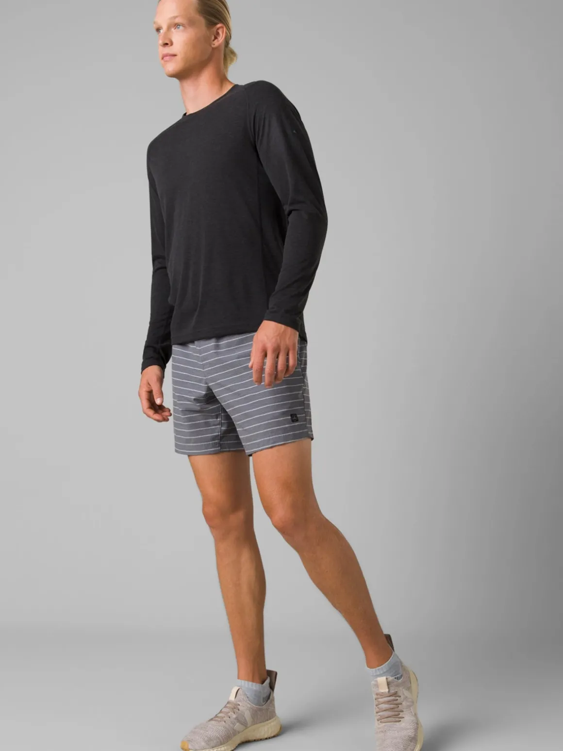 prAna Mission Trails L/S Tee - Black Heather