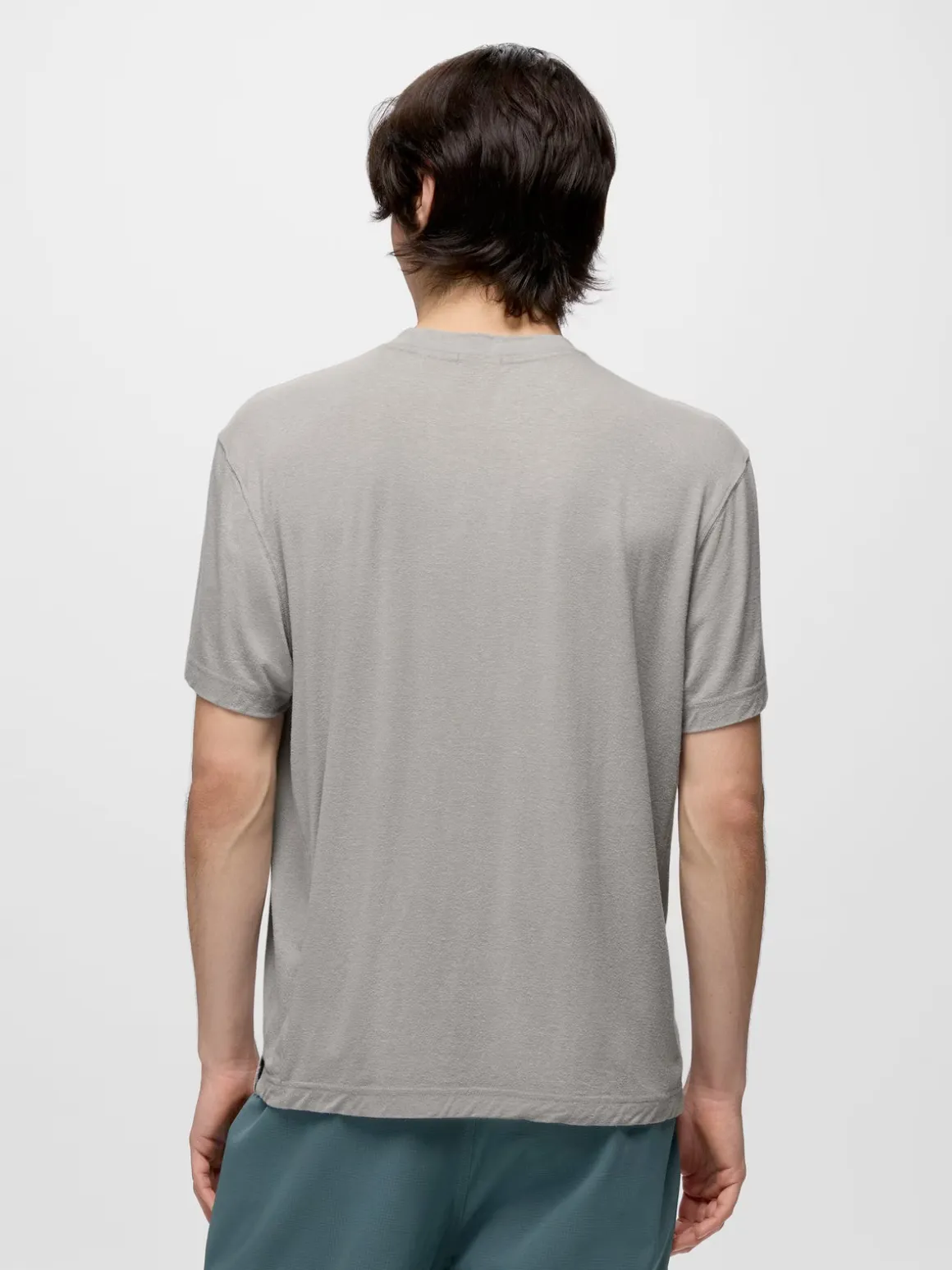 prAna Natural Rhythm S/S Crew Tee - Sterling Heather
