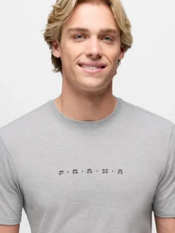 prAna Valley Lookout S/S Crew Tee - Heather Grey