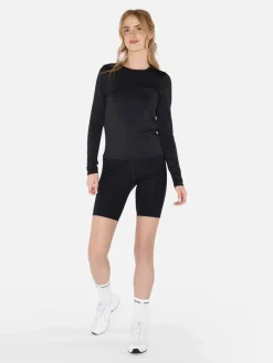 Reset Fitted Long Sleeve Tee - Black