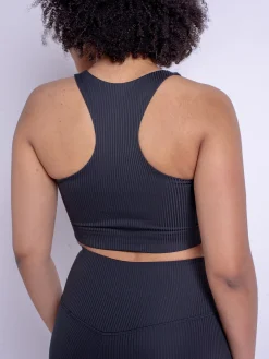 Rib Paloma Bra - Black