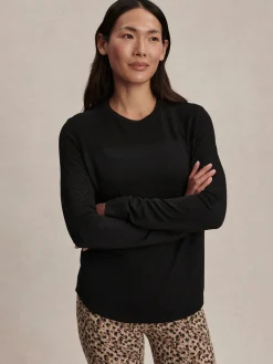 Samia Seamless Long Sleeve Tee - Black