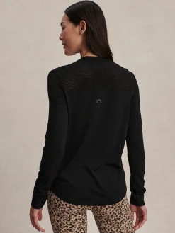 Samia Seamless Long Sleeve Tee - Black