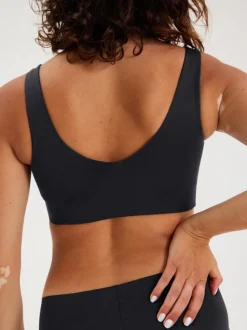 Scoop Neck Bralette - Raven