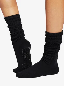 Stacy Grip Socks - Ebony