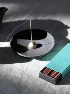 Stoneware Smudging Dish - Raw Black
