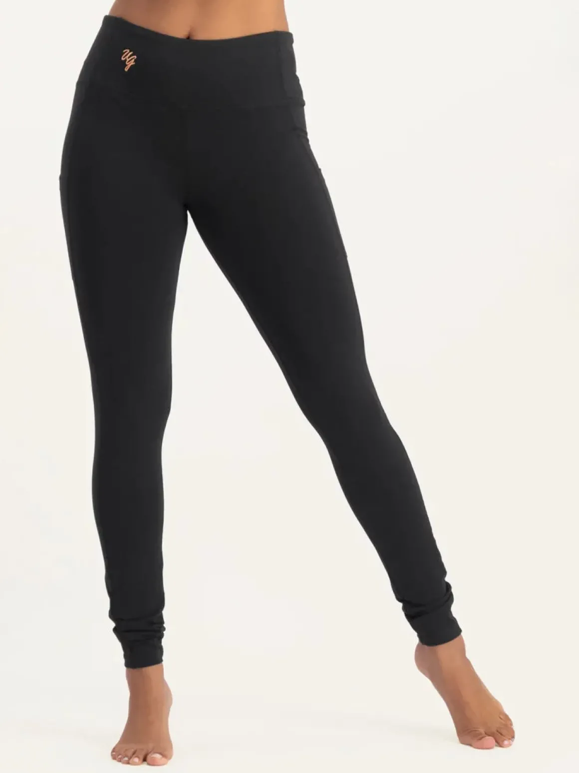 Tara Pocket Yoga Leggings - Onyx Black