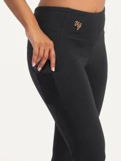 Tara Pocket Yoga Leggings - Onyx Black