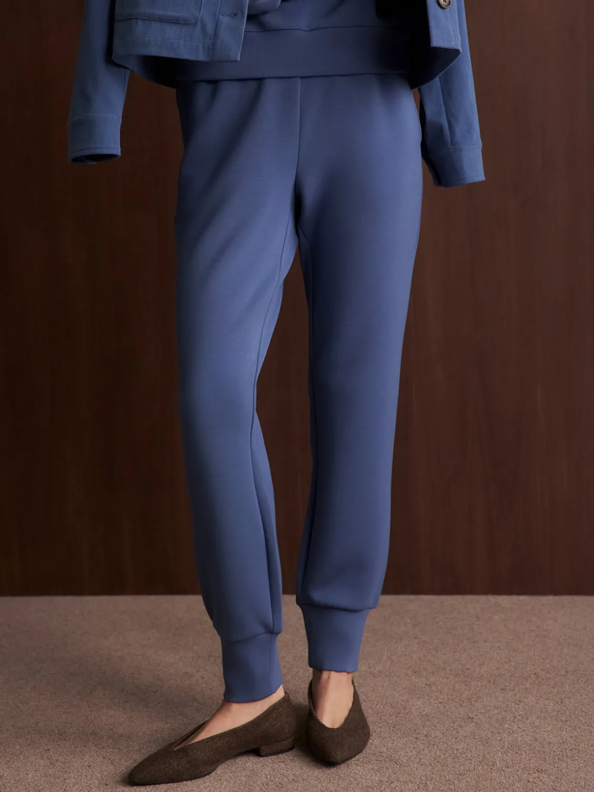 The Slim Cuff Pant 27.5 - Bijou Blue