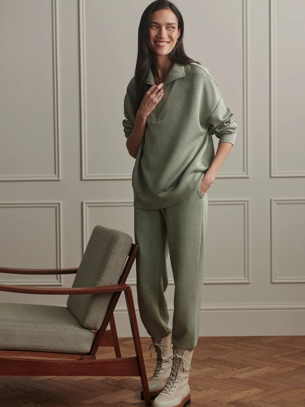 The Slim Cuff Pant 27.5 - Shadow Marl