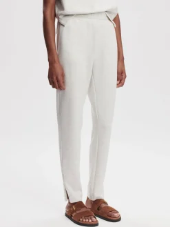 The Slim Zip Hem Pant 29.5 - Ivory Marl