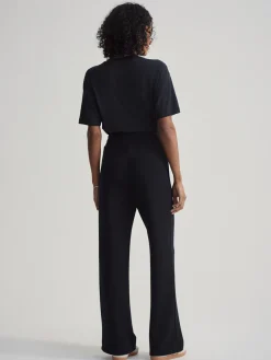 The Wide Leg Pant 28 - Black