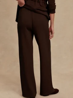 The Wide Leg Pant 30 - Coffee Bean
