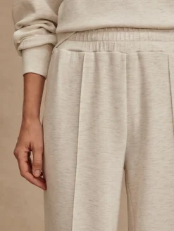 The Wide Leg Pant 30 - Ivory Marl