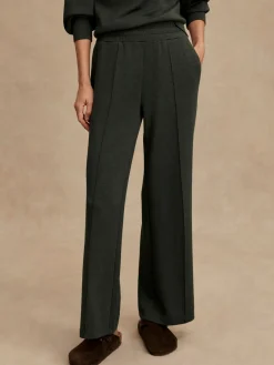 The Wide Leg Pant 30 - Olive Marl