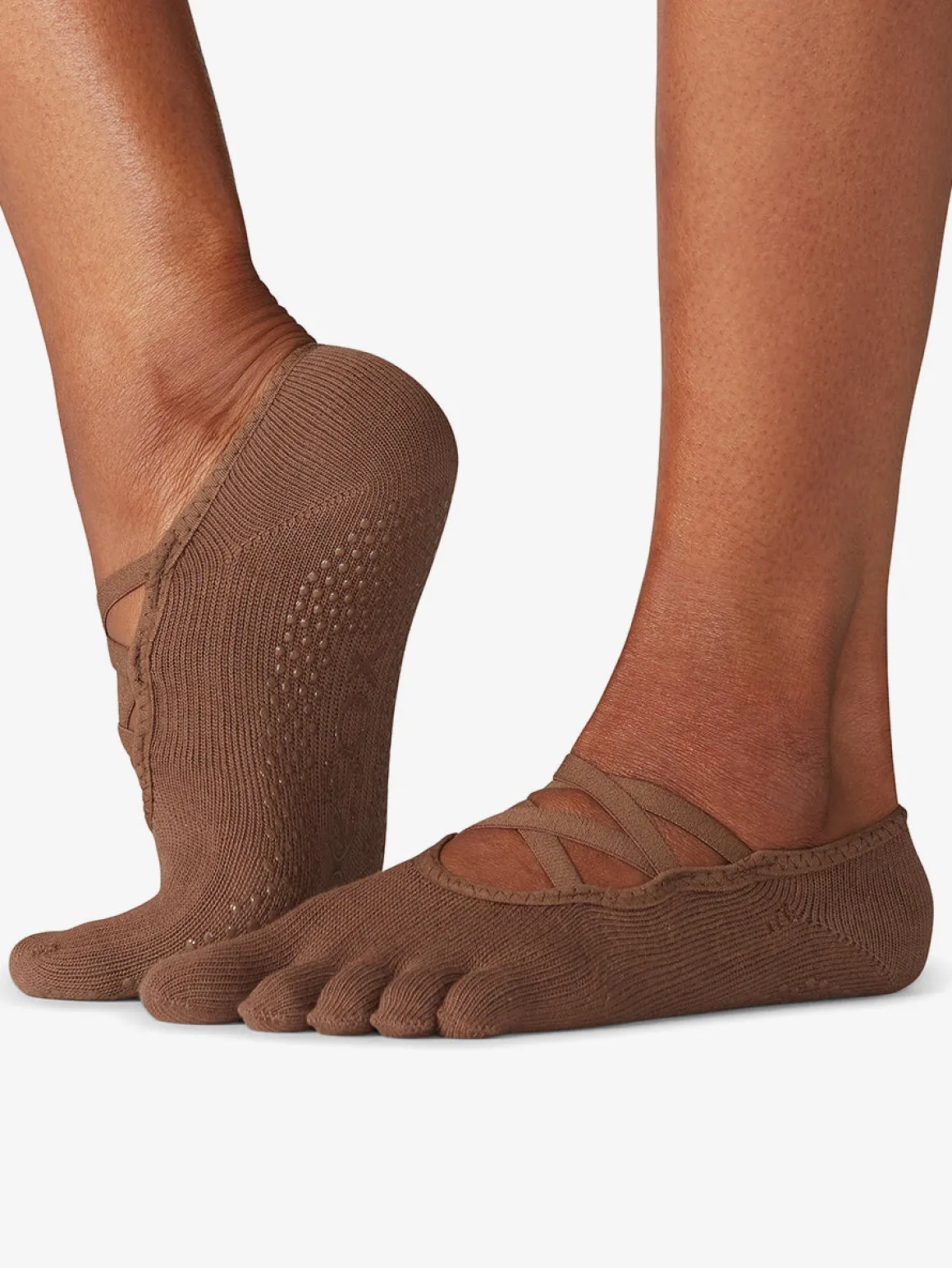 Toesox Full Toe Elle Grip Socks - Naked
