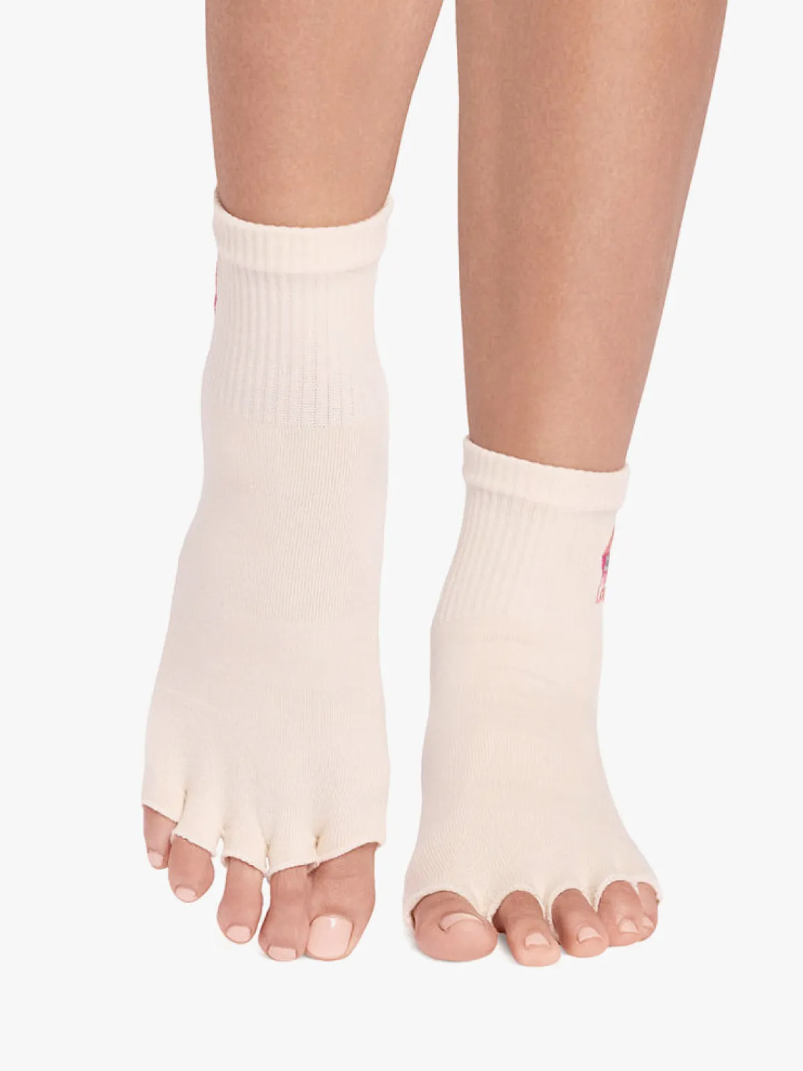ToeSox Half Toe Melody Ultra Fine Knit Grip Socks - Summer Love