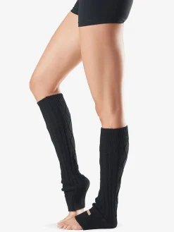 Toesox Knee High Leg Warmers - Black - One Size