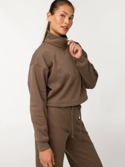 Vega Half Zip Sweatshirt - Mink