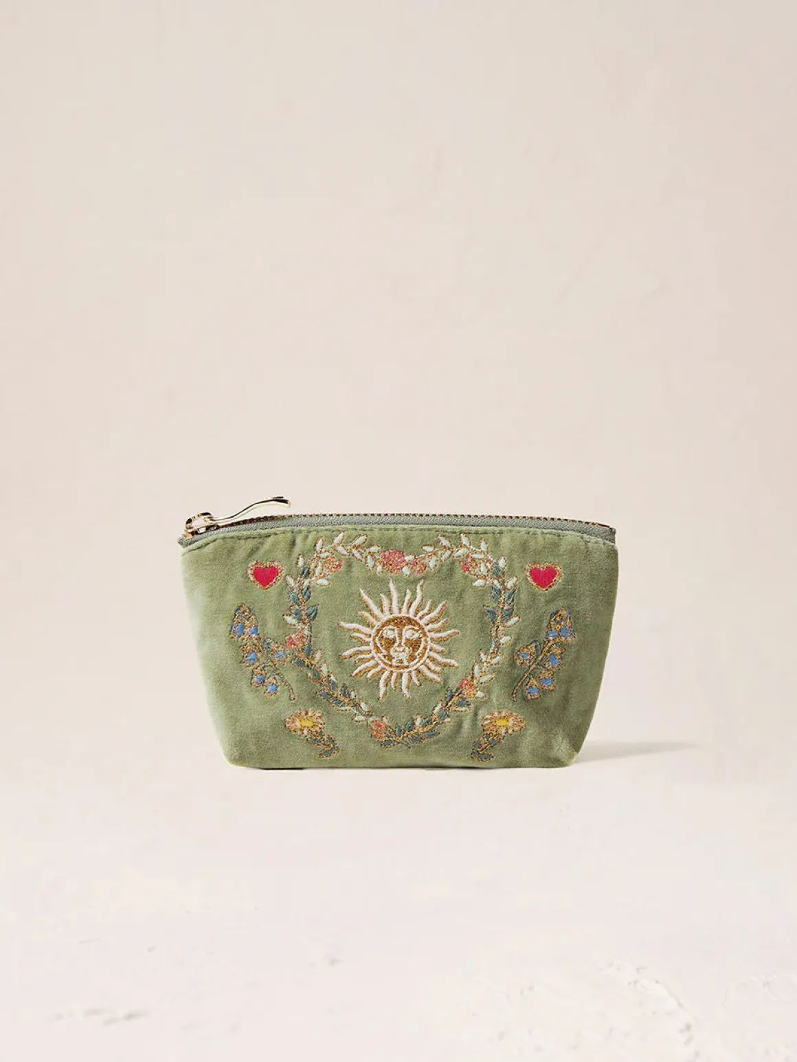 Velvet Coin Purse - Olive Earth Goddess