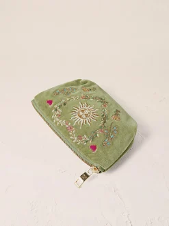 Velvet Coin Purse - Olive Earth Goddess