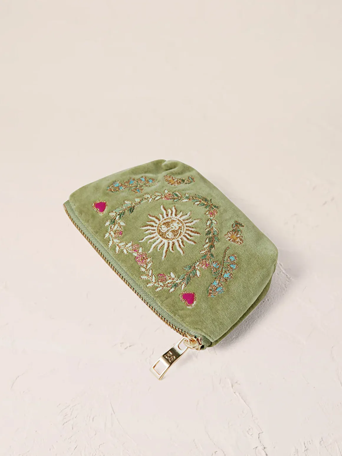 Velvet Coin Purse - Olive Earth Goddess