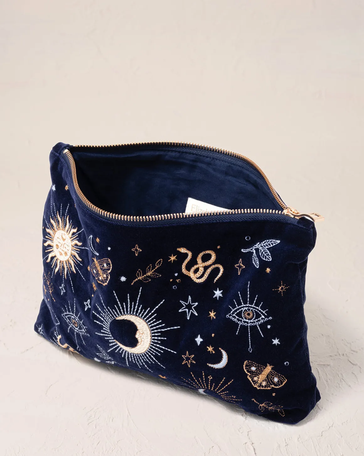 Velvet Everyday Pouch - Navy Boho Mysticism