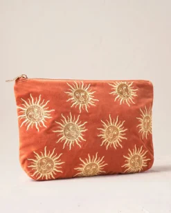 Velvet Everyday Pouch - Rust Sun Goddess