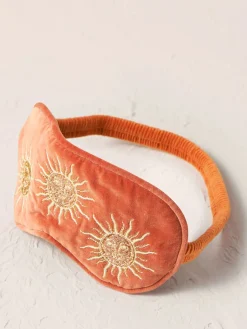 Velvet Eye Mask - Rust Sun Goddess