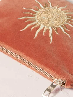 Velvet Mini Pouch - Rust Sun Goddess