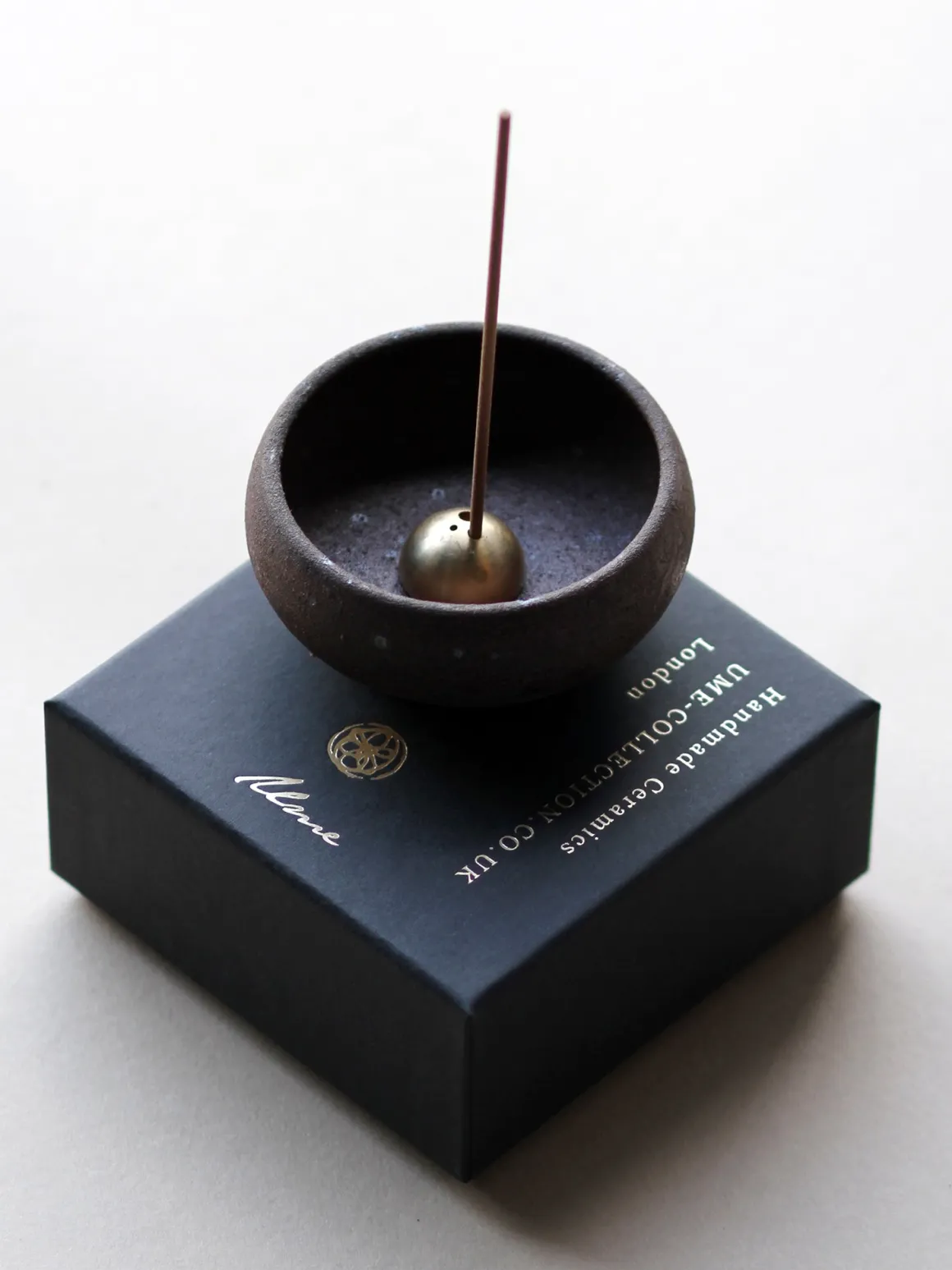 Wabi Sabi Mud Clay Incense Bowl