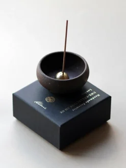 Wabi Sabi Mud Clay Incense Bowl