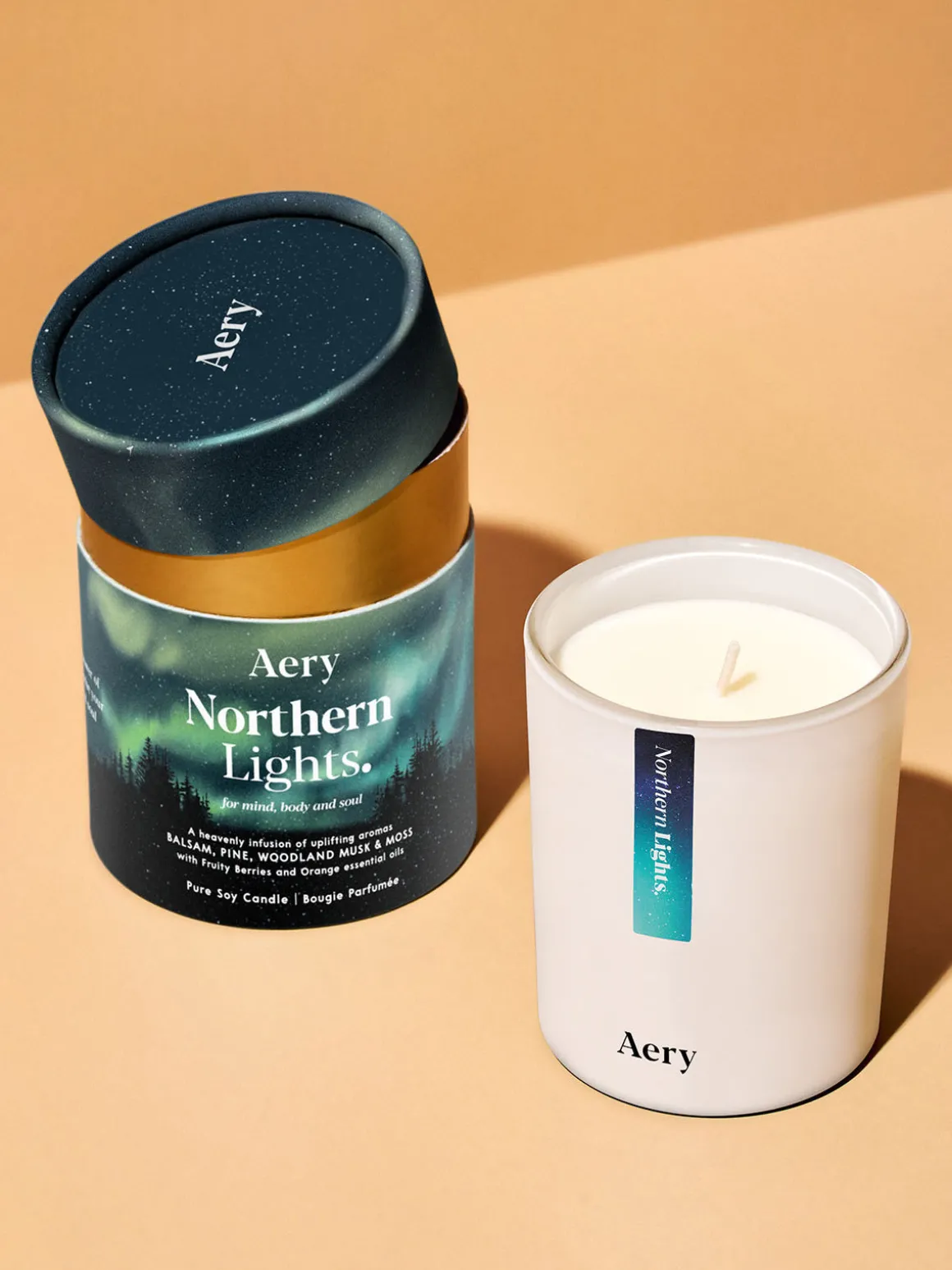 Winter Candle - Northern Lights